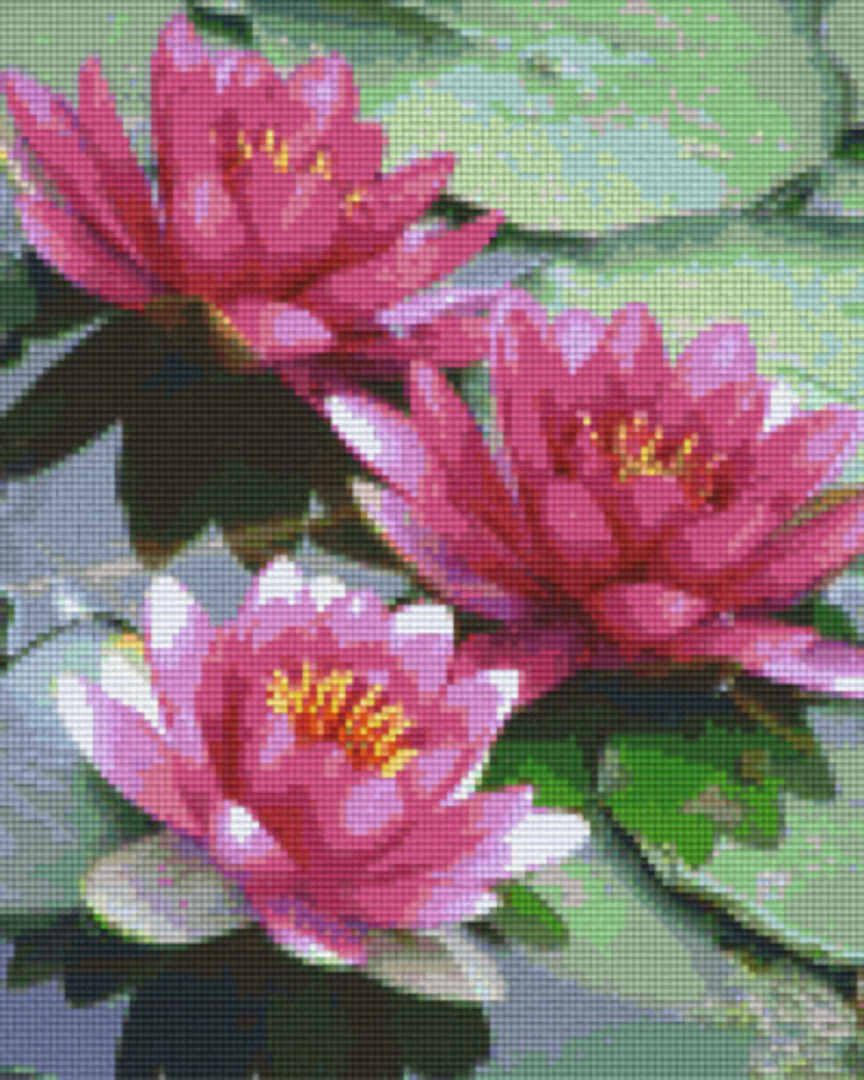 Watherlillies Nine [9] Baseplates PixelHobby Mini- mosaic Art Kit image 0